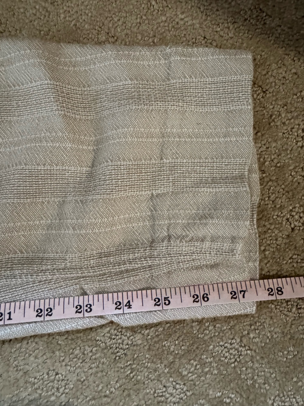 Abercrombie and Fitch Men’s Loose Linen Blend Pull On Pant striped beige oatmeal - Picture 6 of 6